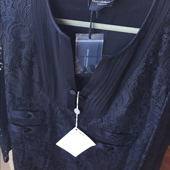 BNWT ITALIAN LACE DRESS- BY ATOS LOMBARDINI - Picture 8 of 8